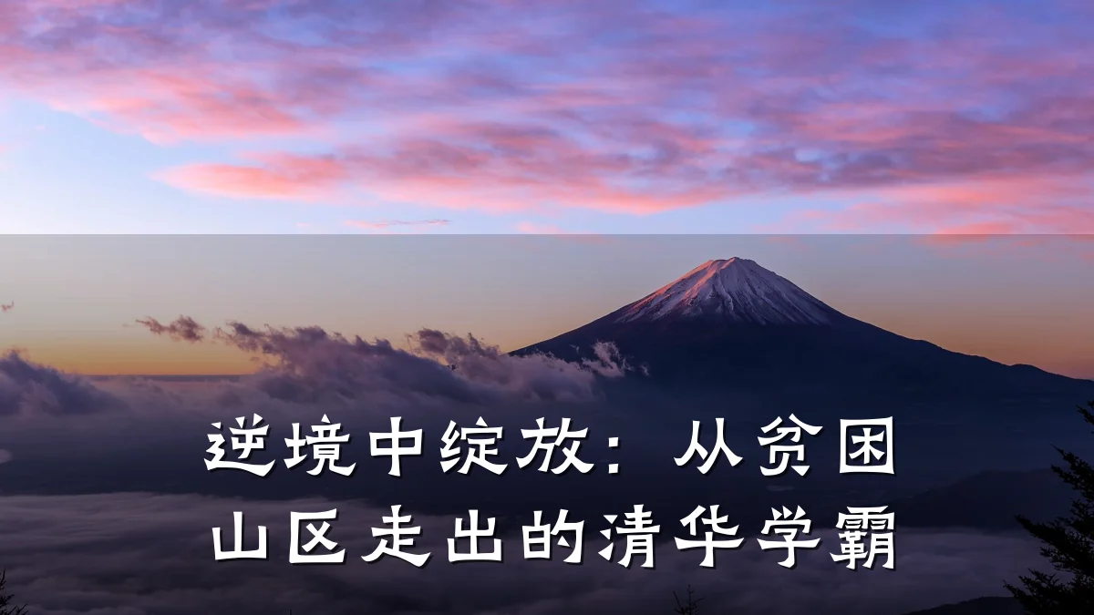 逆境中绽放:从贫困山区走出的清华学霸